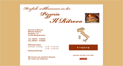 Desktop Screenshot of pizzeria-il-ritrovo.de